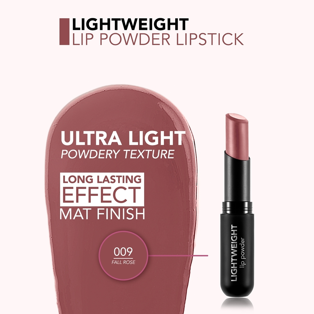 flormar Lightweight Lip Powder Lipstick - Стойкая помада с матовым эффектом, 3 g