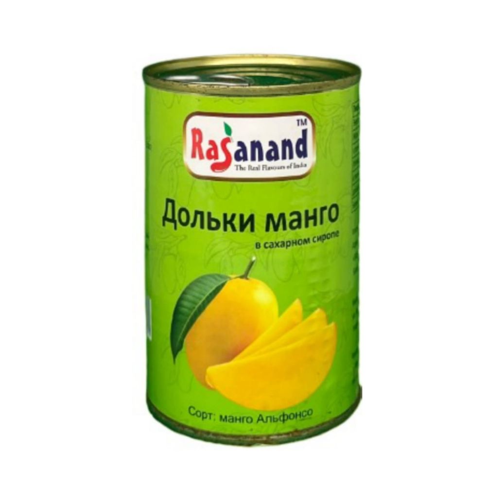 Дольки манго в сахарном сиропе Rasanand 450 г