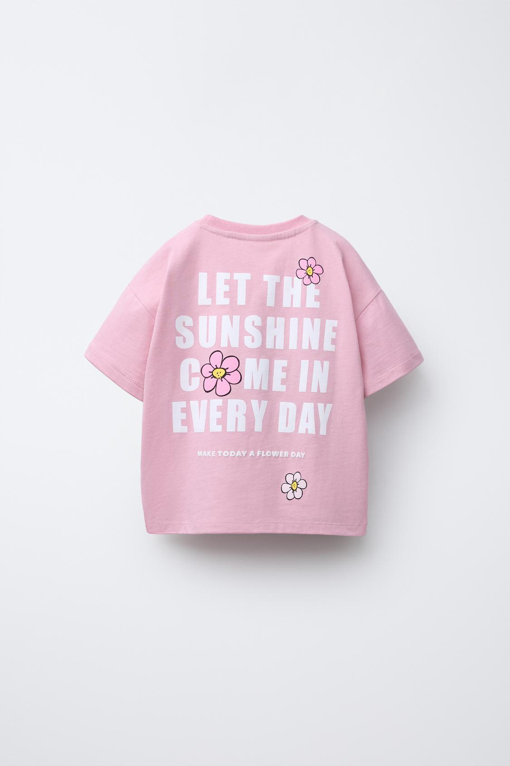 ZARA ФУТБОЛКА С ПРИНТОМ THE SMURFS ™, ЛИНЯЛЫЙ РОЗОВЫЙ