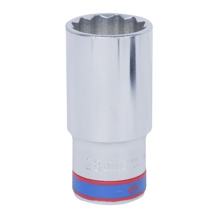 Цена на KING TONY (423028M) Головка торцевая глубокая двенадцатигранная 1/2", 28 мм