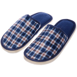 Тапочки домашние мужские «Классическая клетка», цвет синий, 44-45р (маломерки)