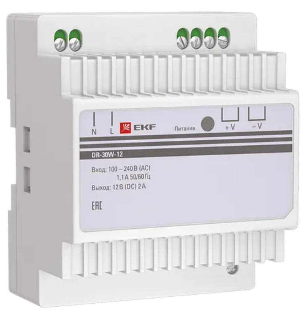 Блок питания  EKF dr-30w-12