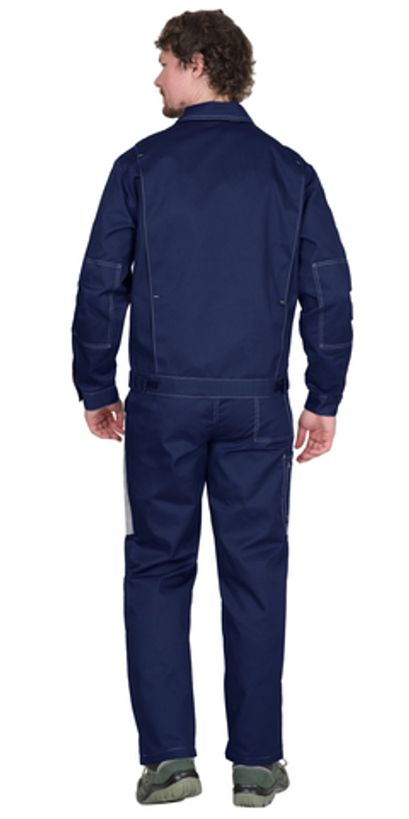 Костюм СИРИУС-ФАВОРИТ куртка, п/к, темно-синий со светло-серым