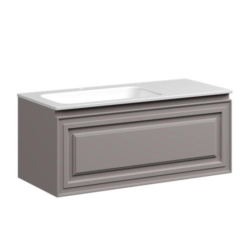 Тумба с раковиной Sancos Very 100 см VR100LSM левая, doha soft