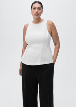 Прямые брюки с посадкой на талии