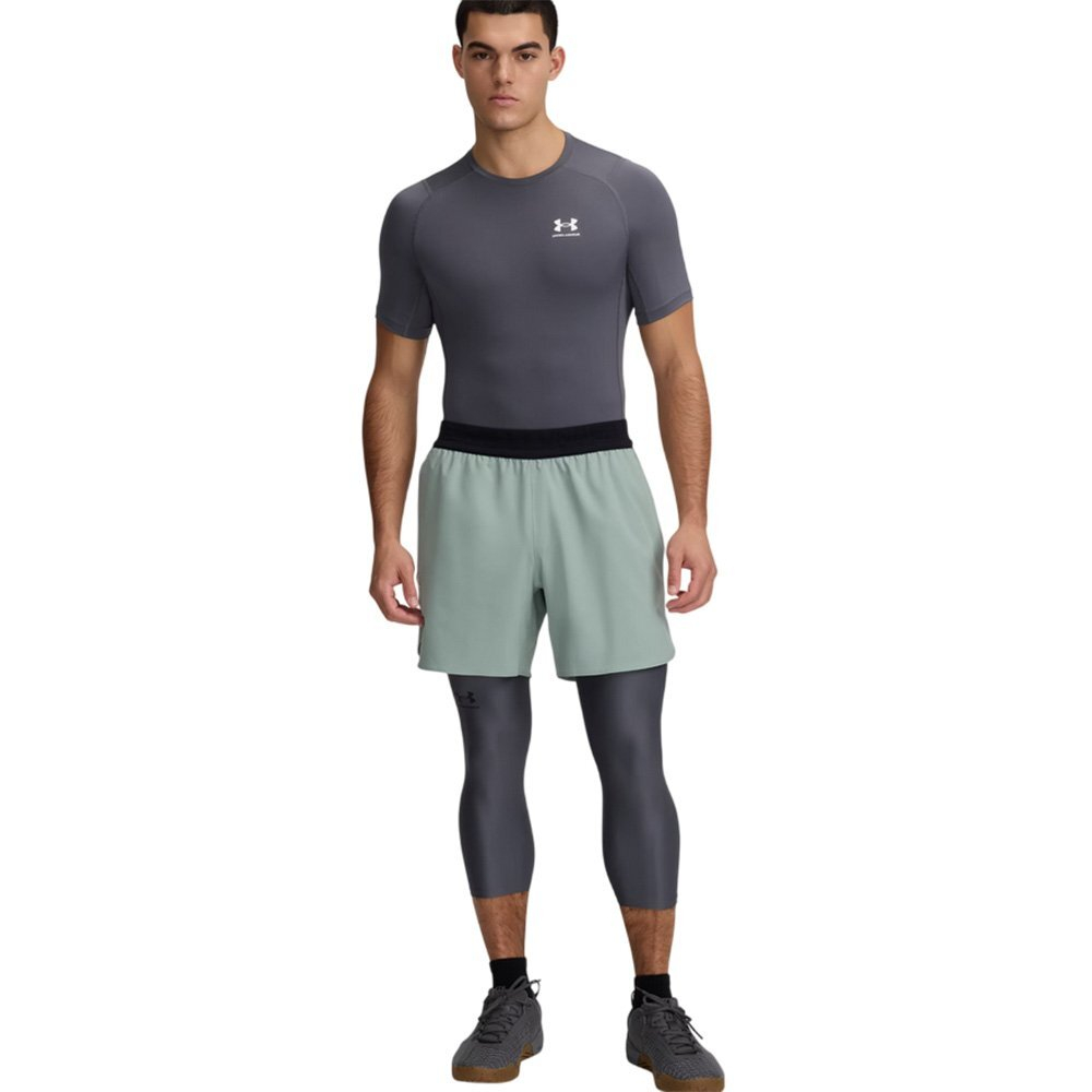 Баскетбольные штаны Under Armor HeatGear Armor 3/4 Leggings Gray