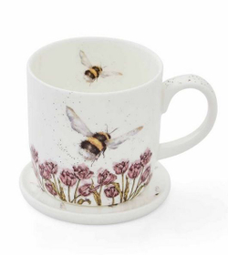 Royal Worcester Кружка Wrendale Designs 310 мл Bumble Bee с блюдцем