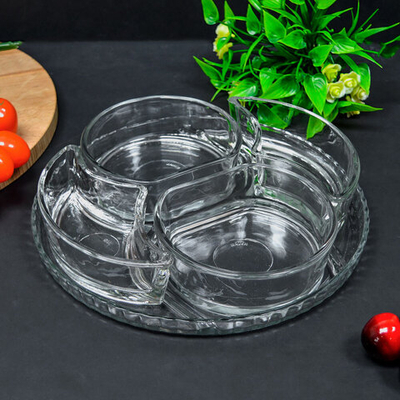 Менажница 4-х секционная 24см с блюдом "Lavin"