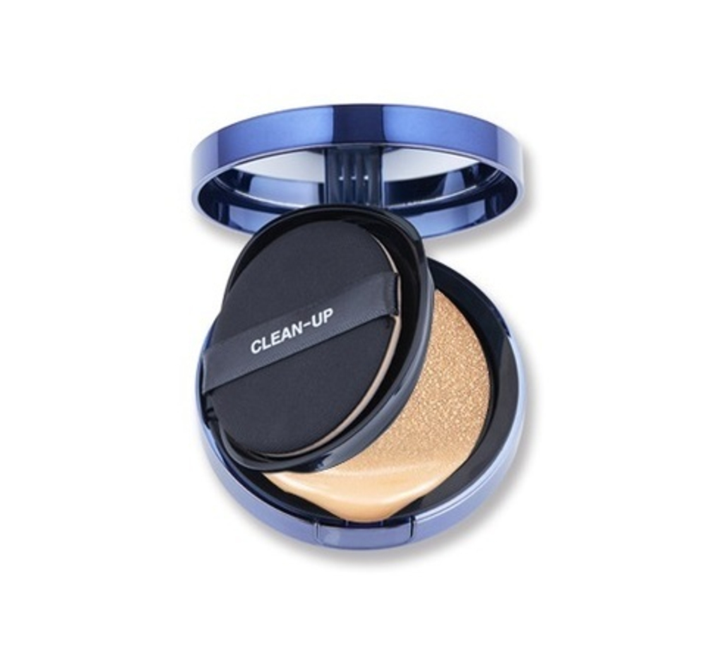 CU SKIN   АНТИВОЗРАСТНОЙ ТОНАЛЬНЫЙ КРЕМ КУШОН CUSKIN CLEAN-UP SKINFIT CUSHION PACT (SPF50+/PA+++)ТОН 21
