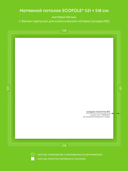 Натяжные потолки 27.5 м2, 15.4 м2