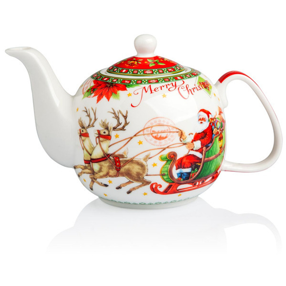 Чайник 24см Дед Мороз на санях Lamart