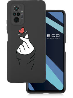 Чехол ROSCO для Xiaomi Redmi Note 10 Pro оптом (арт. XM-RN10P-COLOURFUL-BLACK-24010000006)