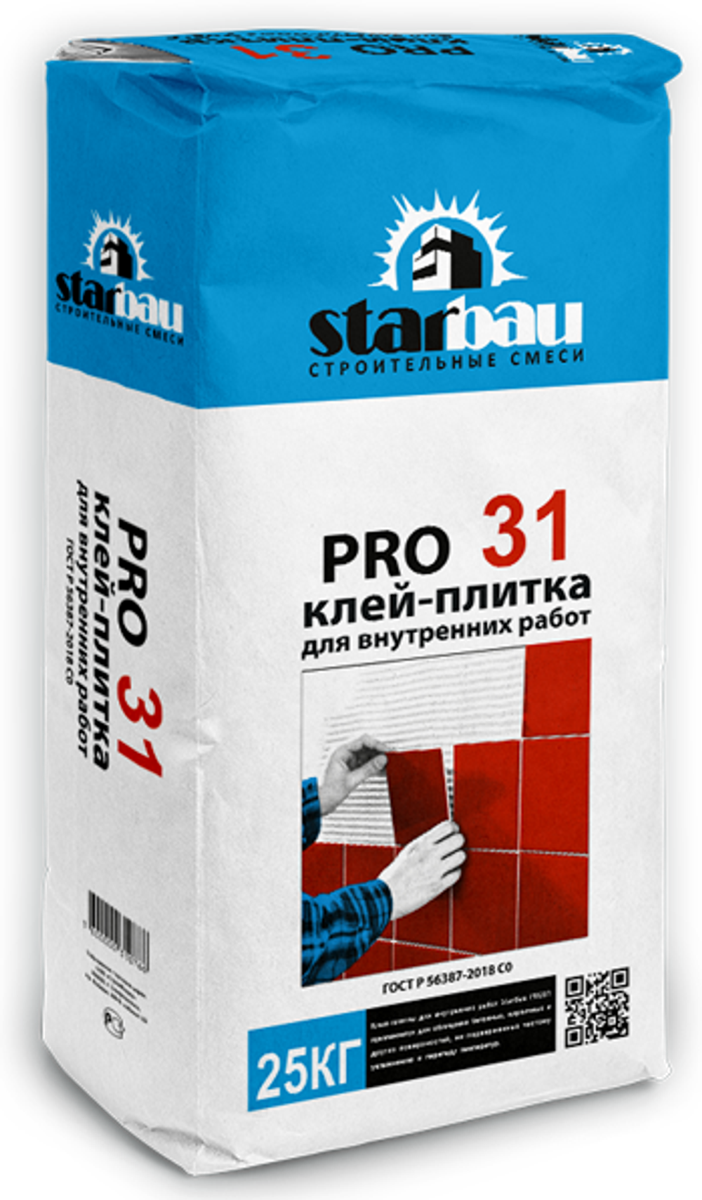 StarBau PRO 31 Клей для плитки для внутренних работ C0 (25 кг)