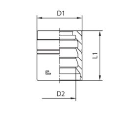Муфта DN 12 2SN с зачисткой NEW