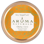 Aroma Naturals, Soy VegePure, свеча Clarity, удобна для путешествий, апельсин и кедр, 79,38 г (2,8 унции)