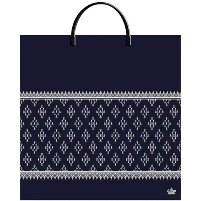 Пакет ПЭ с пластмассовыми ручками 36+10Тико (Шарф принт) Росси (комплект 10 шт)