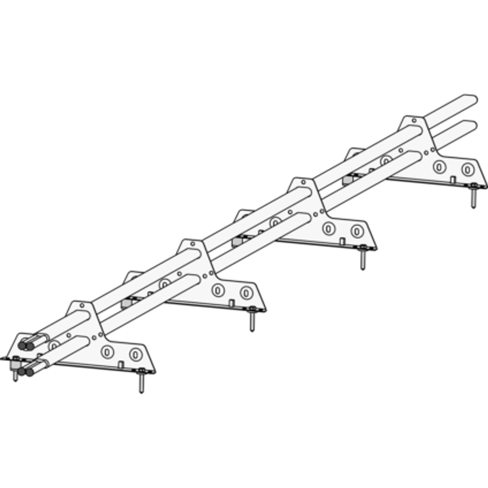 Снегозадержатель 3м. 4 опорный овал