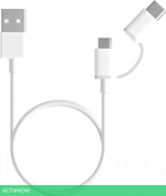 Кабель двойной Xiaomi Mi 2-in-1 USB Cable Micro USB to Type C (30cm) SJV4083TY