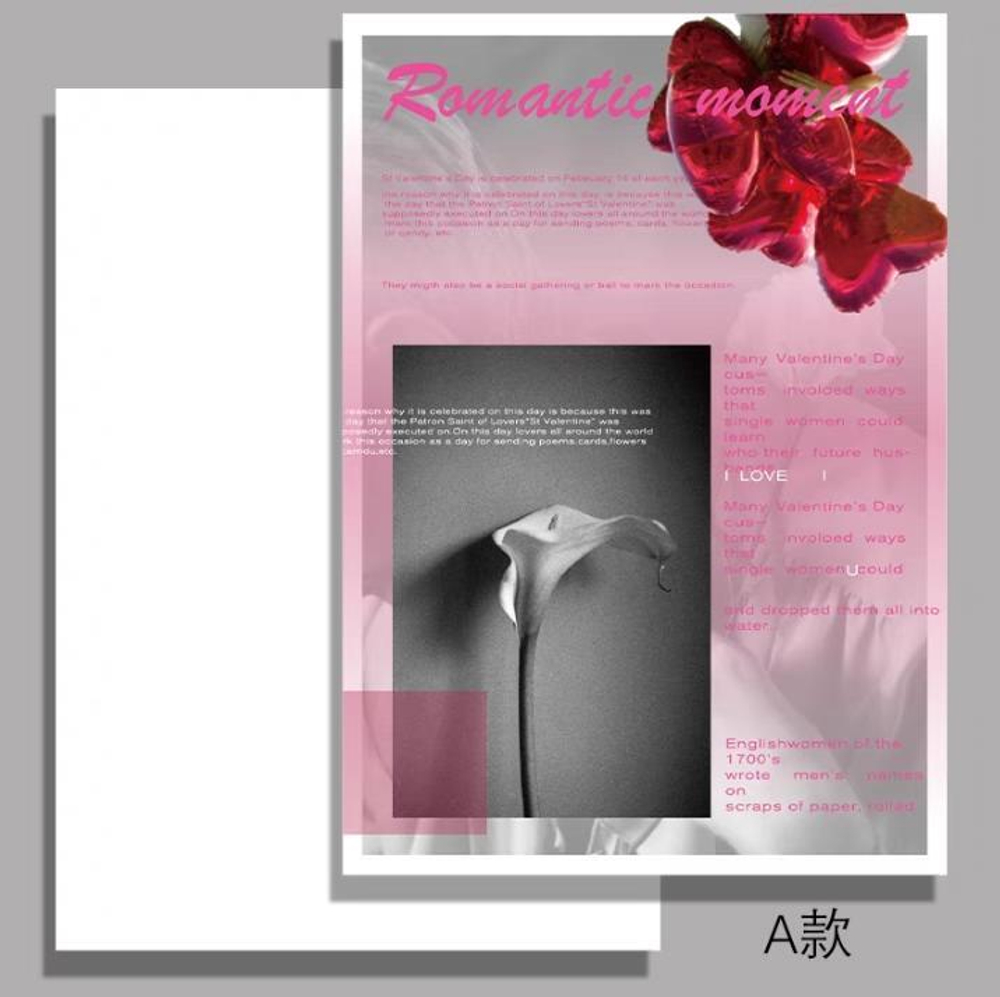 ЛИСТ бумага "Romantic moment" 38*50см/10шт