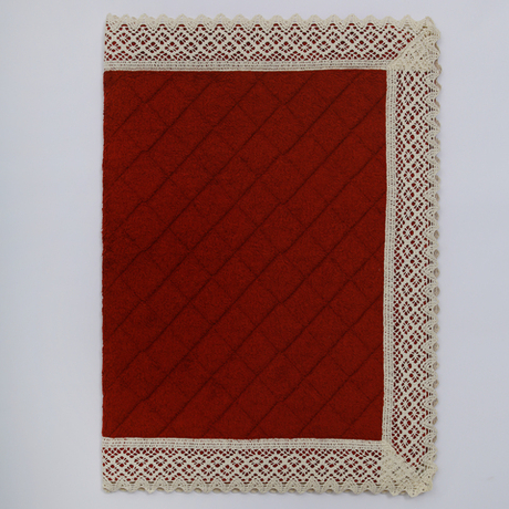 Коврик для ванной 60х90 Old Florence Rombetti бордовый