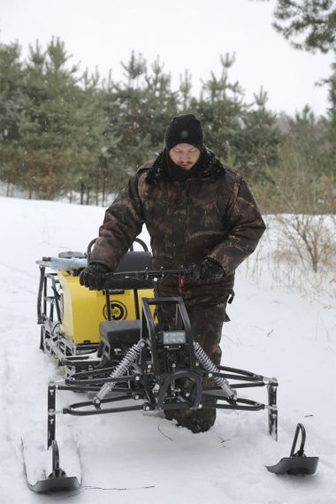 Мотобуксировщик РЫБАК PKD. PSD 13 л.с. (длинная база 1430мм)