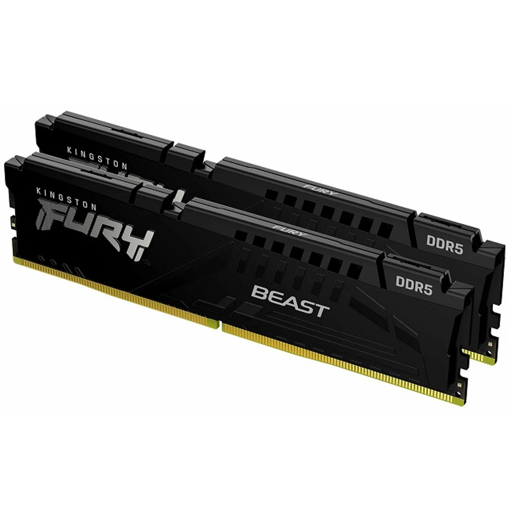 Модуль памяти DIMM DDR5 32Gb, 5600Mhz, 2x16Gb, Kingston Fury Beast (KF556C36BBEK2-32)