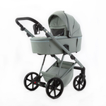 Детская универсальная коляска Adamex Delta Natura - DN-8 Mint (мята, ткань)