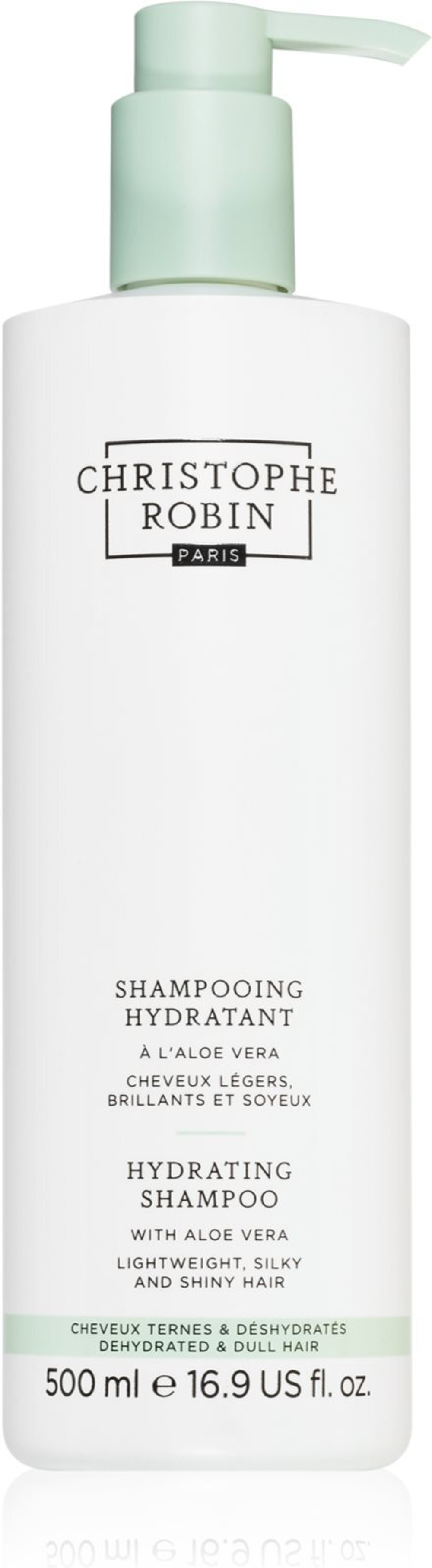 Christophe Robin Hydrating Shampoo with Aloe Vera - увлажняющий шампунь с алоэ вера /   500  ml  / GTIN 5056379589702