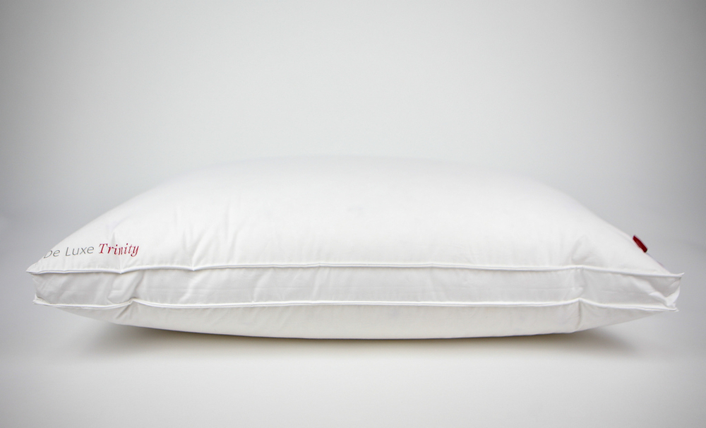 Подушка пуховая с бортиком упругая 50x70 Kauffmann De Luxe Trinity Kissen TRIO
