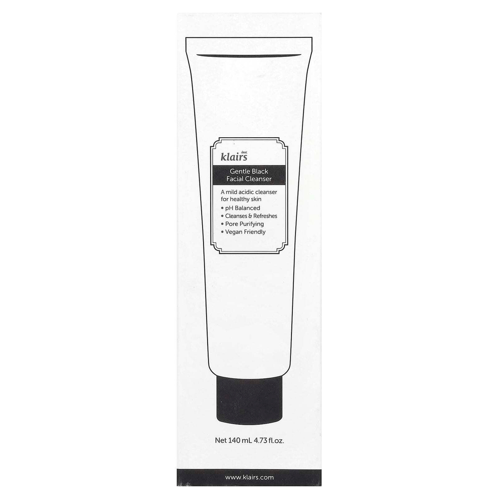 Dear, Klairs, Нежное очищающее средство для черного лица, 140 мл (4,73 жидк. унц.)
