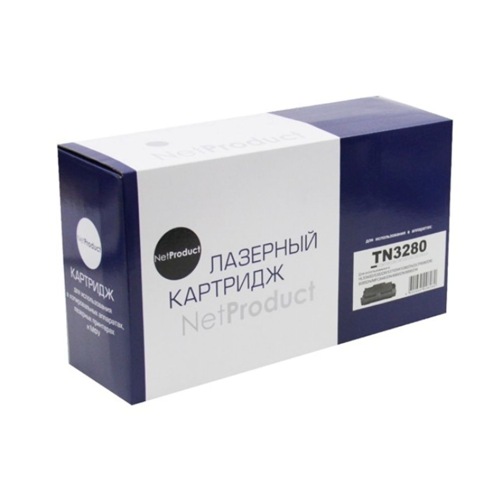 Тонер-картридж NetProduct (N-TN-3280) для Brother HL-5340/5350/5370/5380/DCP-8070D, 8K