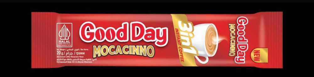Кофе растворимый Good Day 3в1 Мокачино, 24 шт. по 20 грамм