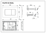 Панель смыва Roca Active 62B хром глянец 8901160B1