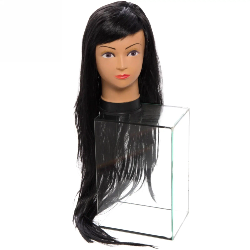 Парик карнавальный «Красотка» (длинные прямые локоны 90 см), Черный