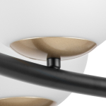 815360 Люстра CROCO 6х40W E14 ЧЕРНЫЙ МАТОВЫЙ/ЗОЛОТО