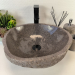 Раковина из речного камня RS-65384 45*43*15 0856