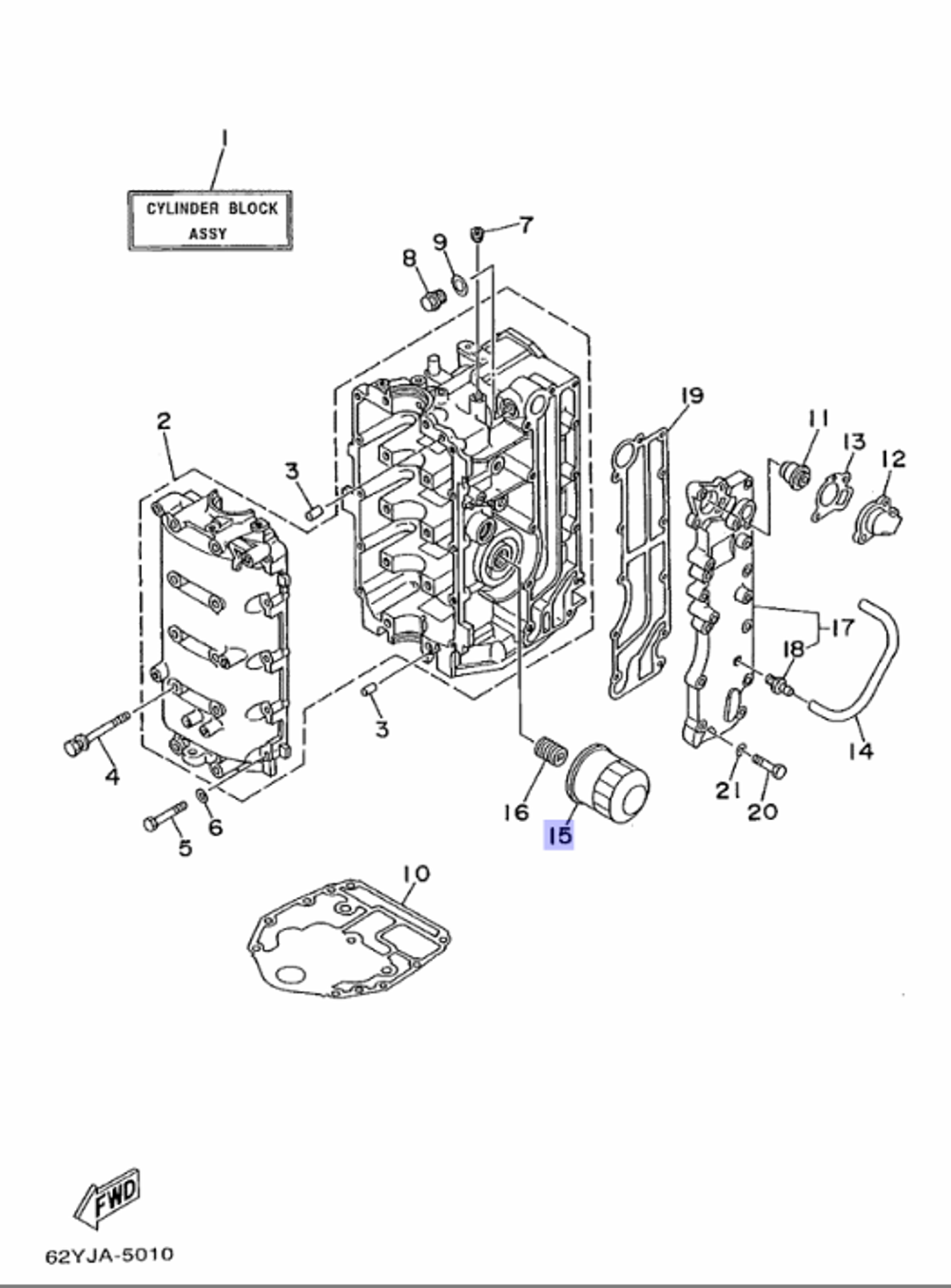 Фильтр масляный Yamaha (3FV134400000)