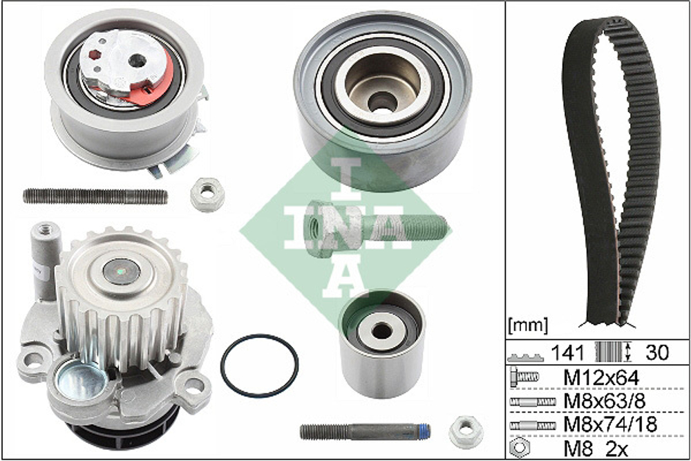 INA - 530046330-INA - Water Pump & Timing Belt Set - &lt;&lt; PROVJERITE LISTU DIJELOVA NA TIPKU ISPOD KATALOSKOG BROJA