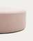 Kaeli Пуф для ног со съемным чехлом из розового букле Ø 120