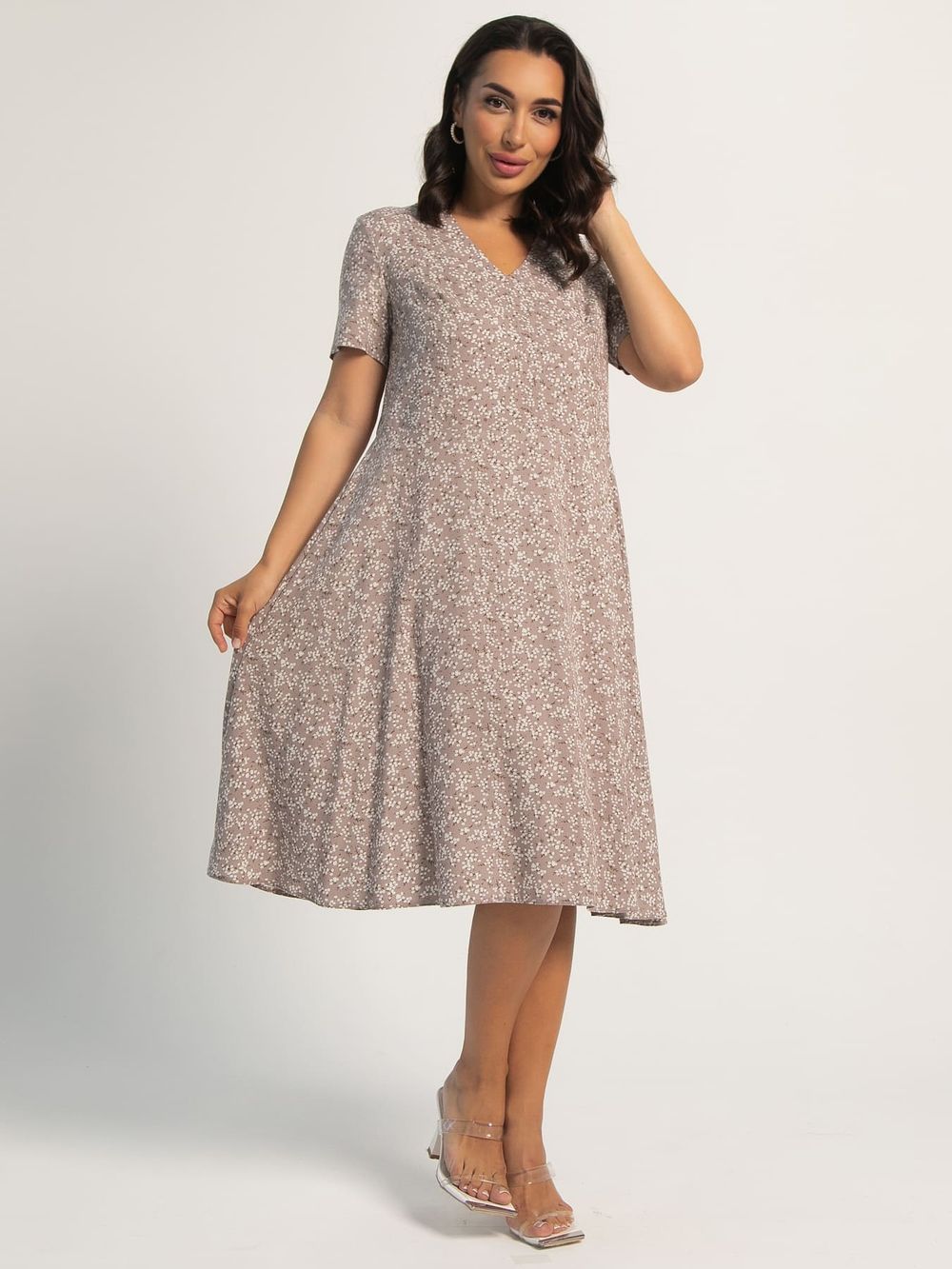 Платье Мисс Романтика (кофе с молоком) П16064-25М LT Collection