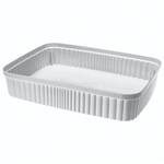 Лоток "velvet", 360х265х70 мм, 5,5л (светло-серый флэк)