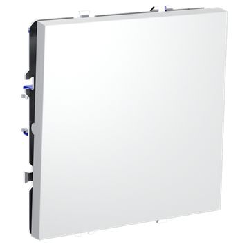 Перекрестный переключатель встраиваемый VOLTUM S70 одноклавишный 10А, (белый матовый)