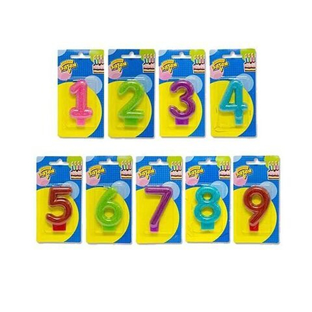 Свечи-цифры Блеск 7,6 см