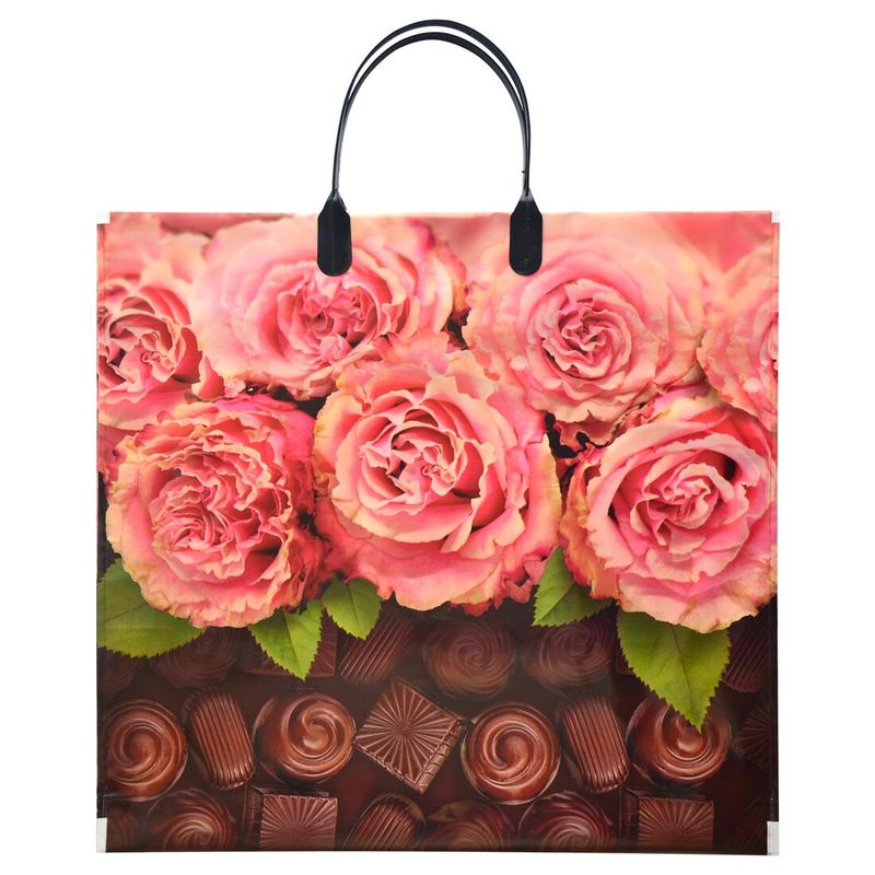 Пакет пластиковая ручка Россия 37*34 см 80 мкм ПВД Сладкий аромат  1 шт 100 шт/кор