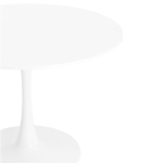 Стол LA ALTA TULIP D100 белый, каркас белый