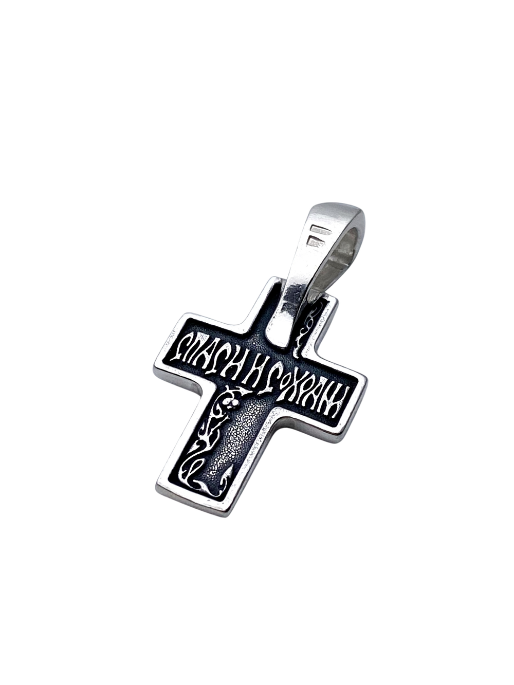 Крест из серебра/Чернение