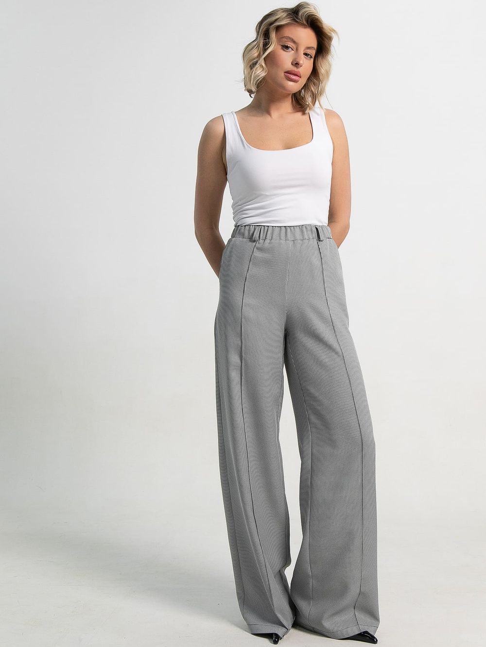 Брюки Космо НЬЮ (черно-белые) Б15381-1М LT Collection