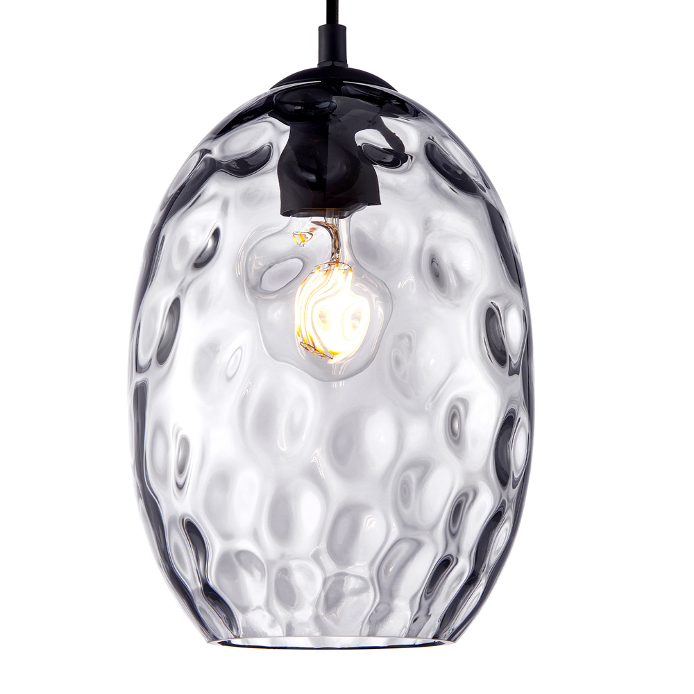 806121 Подвес NUBELLA 1х12W (led) E27 ЧЕРНЫЙ/ПЕПЕЛЬНЫЙ