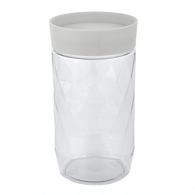 Банка для сыпучих продуктов Plast Team Stockholm 1л пепельный жемчуг