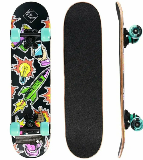 Скейтборд  дерево Profi Rocket 1/6 ракета